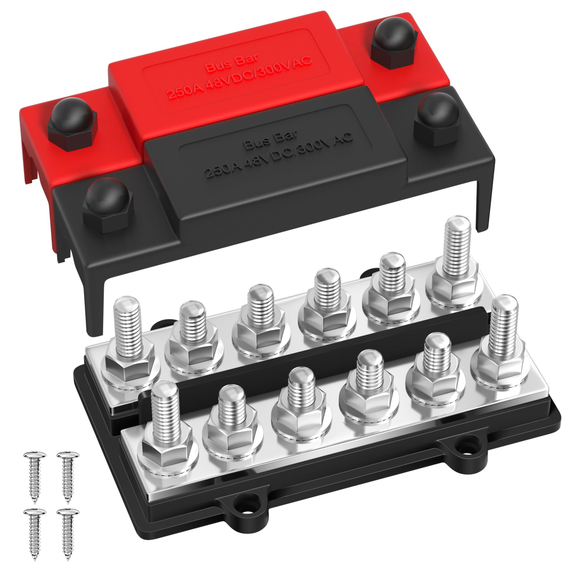 Bloc De Distribution Voies Batterie Voiture Bateau - Barre Omnibus Électrique Étanche MERRYHAPY