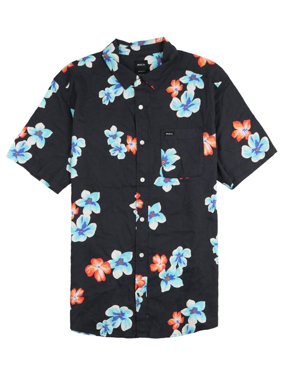 Anytime Floral Short Sleeve Button Down Shirt