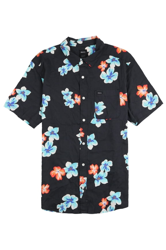 Anytime Floral Short Sleeve Button Down Shirt