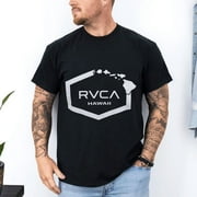 RVCA HAWAII ISLAND MENS T SHIRT BLACK