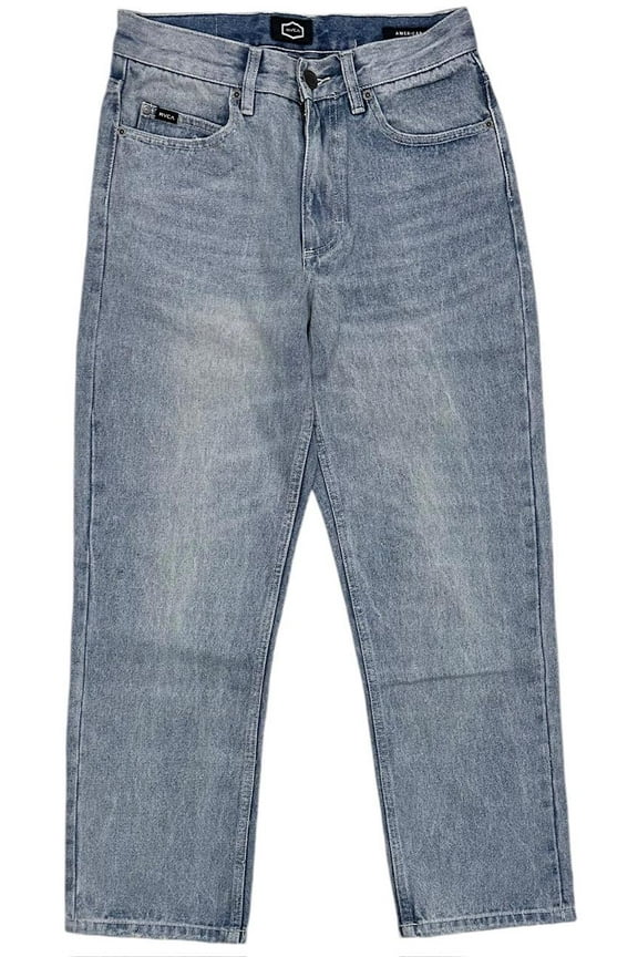 Men's Americana Relaxed Fit Denim Jeans (34 X 31, Light Indigo Stonewashed)
