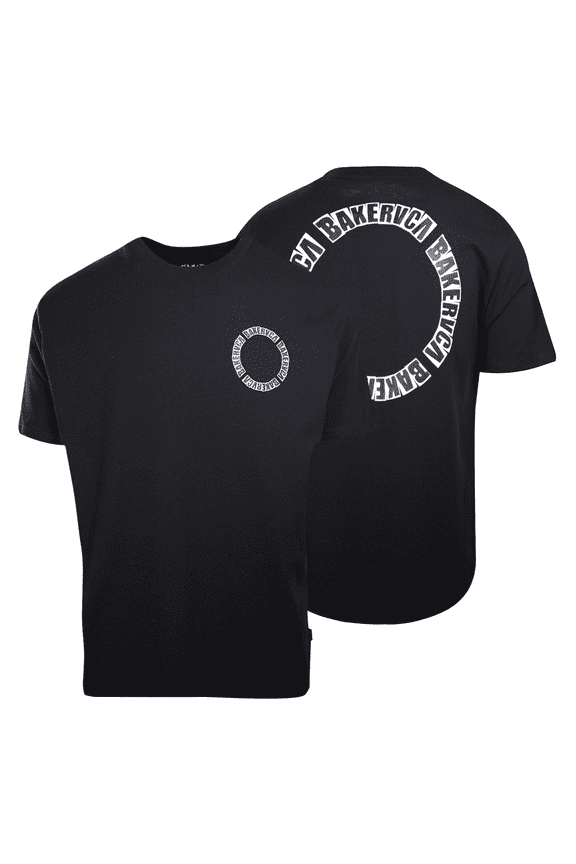 Men's Black BAKERVCA Circle Relaxed Fit S/S T-Shirt (S10)