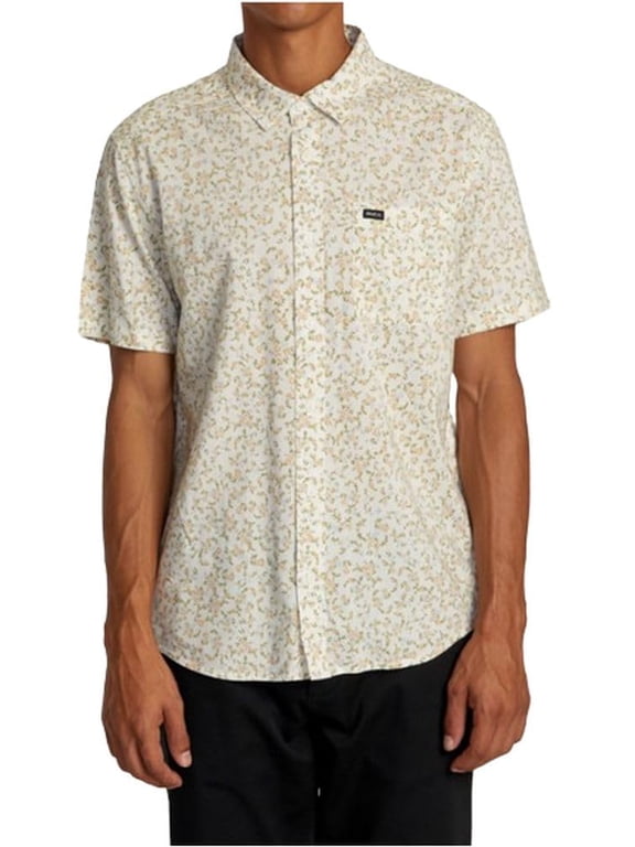 Men's Multicolor Floral Short Sleeve Button-Up Woven Shirt S NWT