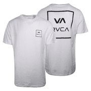 RVCA Mens White VA Box Regular Fit S/S T-Shirt S02