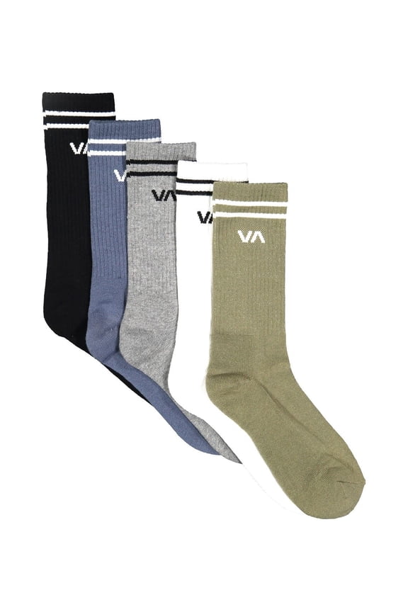 Mens 5 Pack Crew Union Multicoloured Socks