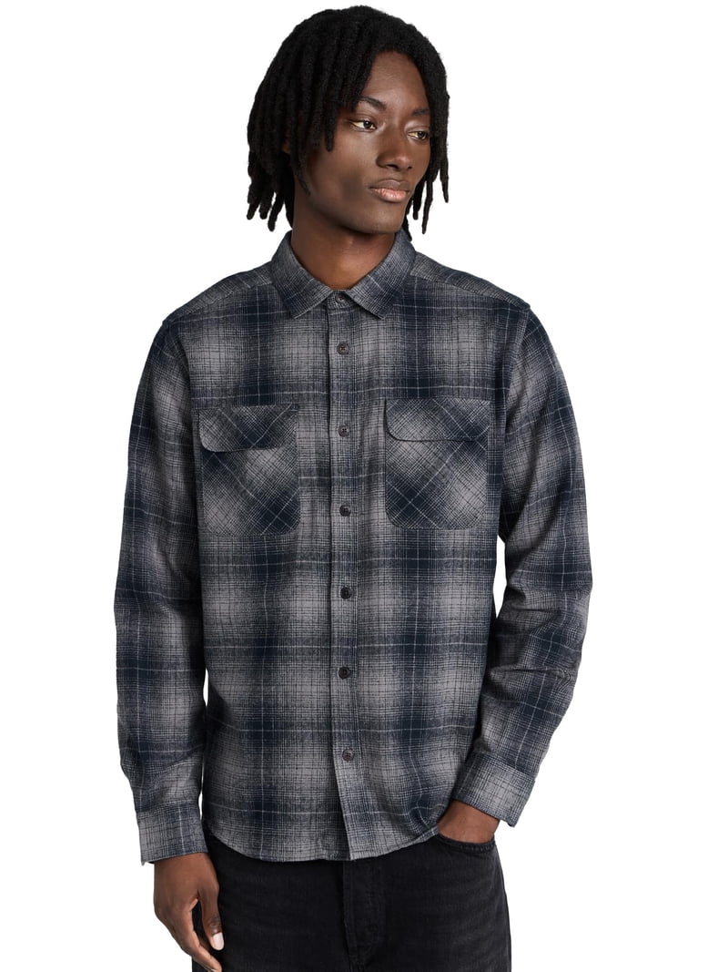 RVCA Dayshift Flannel Shirt Black / Medium