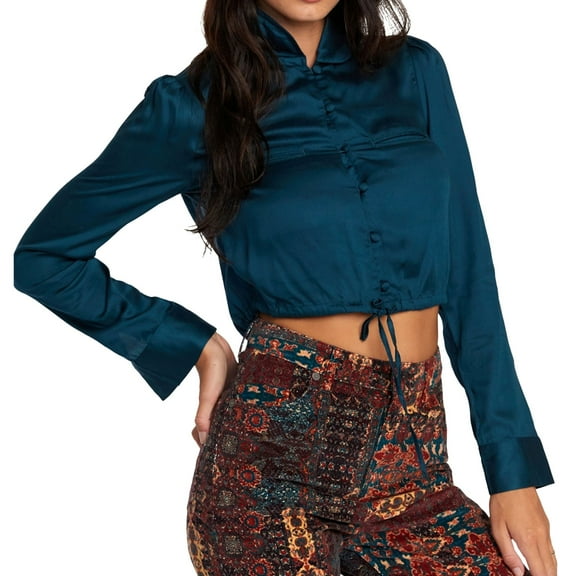 RVCA Women's Woven Top - Layla TOP,Pond,S/8