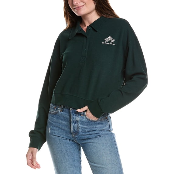 RVCA womens Waffle Jersey Top, l, Green
