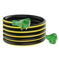 thumbnail image 1 of RVGUARD 30 Amp 25 Foot RV Extension Cord, Heavy Duty 10/3 Gauge STW Cord with LED Power Indicator and Cord Organizer, TT-30P/R Standard Plug, Black&Yellow, ETL Listed, 1 of 5