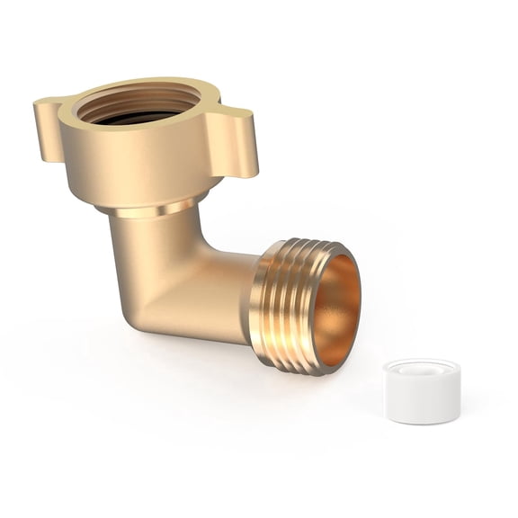 RVGUARD Elbow Water Hose Adapter, 90 Degree Garden Hose Elbow Connector, Eliminates Strain On RV Water Hose