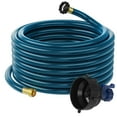 thumbnail image 1 of RVGUARD RV Sewer Hose Rinse Cap Kit, 10-Ft Gray/Black Water Hose, Rinse Cap with Water Flow Control Valve, Maximize Cleaning Area, 1 of 5