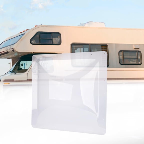 RVGUARD RV Skylight Replacement, 26" x 26" Outer Dimension Skylight Fits All Standard 22" x 22" Openings, RV Skylight for Camper Trailer Fifth Wheel Truck, UV Resistant, Impact Resistant, Clear
