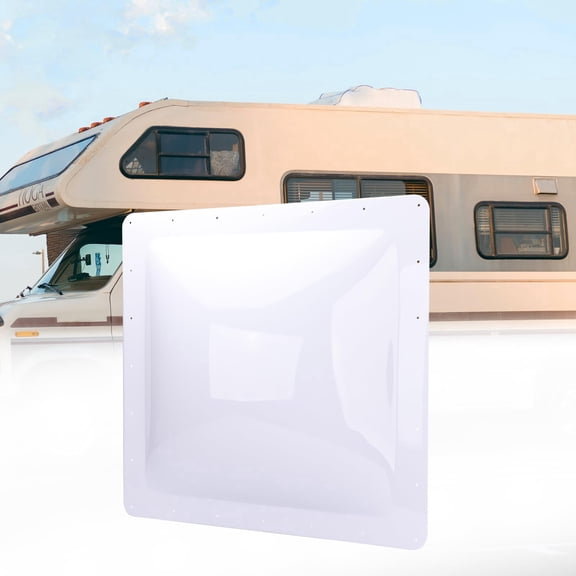 RVGUARD RV Skylight Replacement, 26" x 26" Outer Dimension Skylight Fits All Standard 22" x 22" Openings, RV Skylight for Camper Trailer Fifth Wheel Truck, UV Resistant, Impact Resistant, White