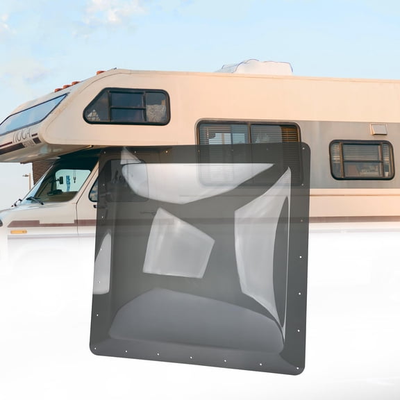 RVGUARD RV Skylight Replacement, 26" x 26" Outer Dimension Skylight Fits All Standard 22" x 22" Openings, RV Skylight for Camper Trailer Fifth Wheel Truck, UV Resistant, Impact Resistant, Smoke