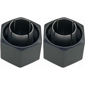 RVKXHD 1/2 Inch Router Collet 12.7 mm, Replaces 326286-04 and 323-293, 2 Pack Replacement Chuck for DeWalt DW6212 DW616 DW618, Craftsman and Hitachi Routers, Bosch 2610906283, Skil 2823121001