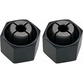 RVKXHD 1/4 Inch Router Collet 6.35 mm, 2 Pack Replacement Chuck for DeWalt DW621 DW616 DW618 and Bosch 1617 1617EVS 1618 1618EVS 1613 1613EVS 1613AEVS, Router Part Number 326286-04 323-293 2610906283