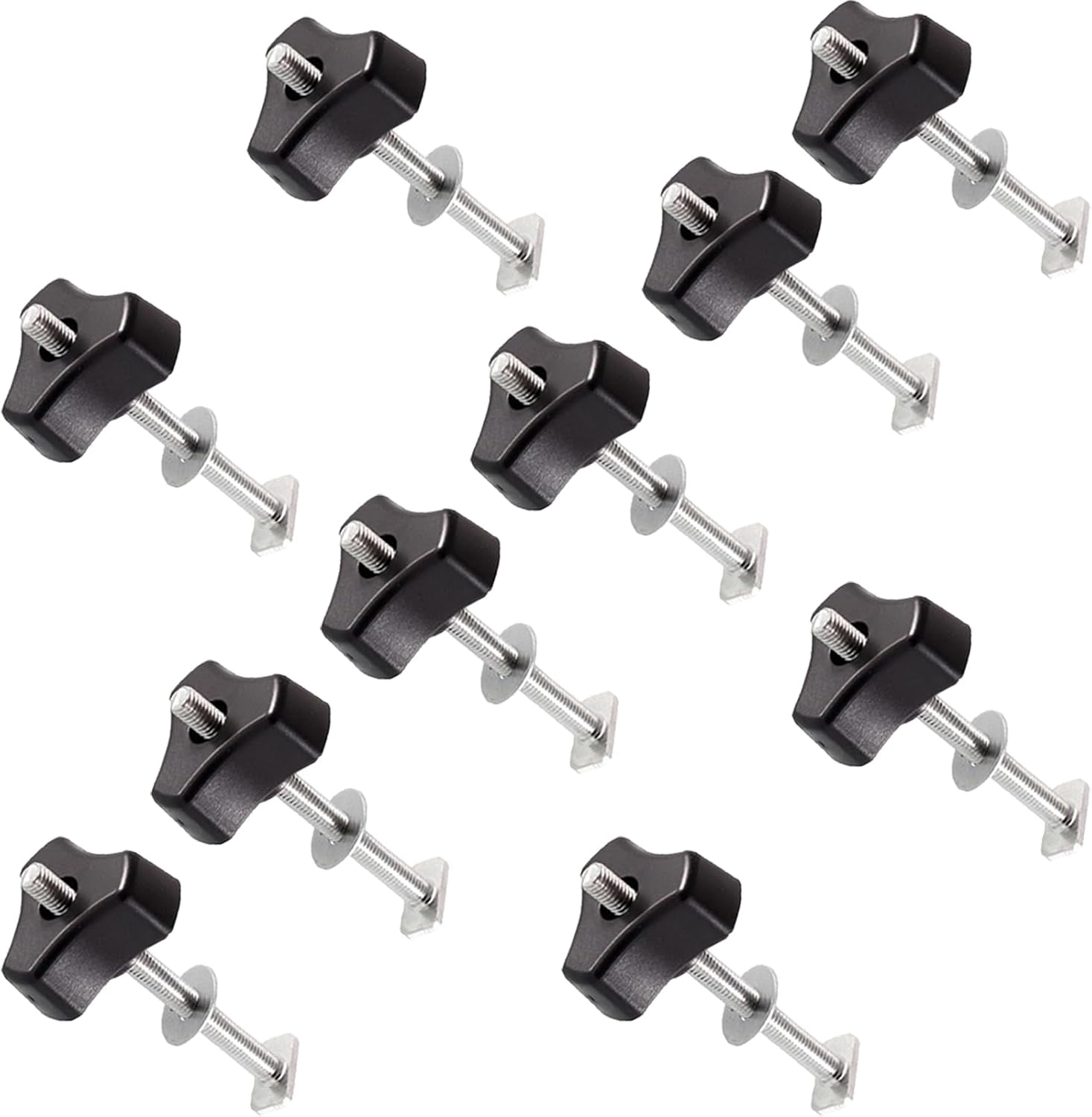 Fixture Fasteners RVKXHD 10Pcs Miter Track Sliding Nut Slider and Screw and Nut Set ...