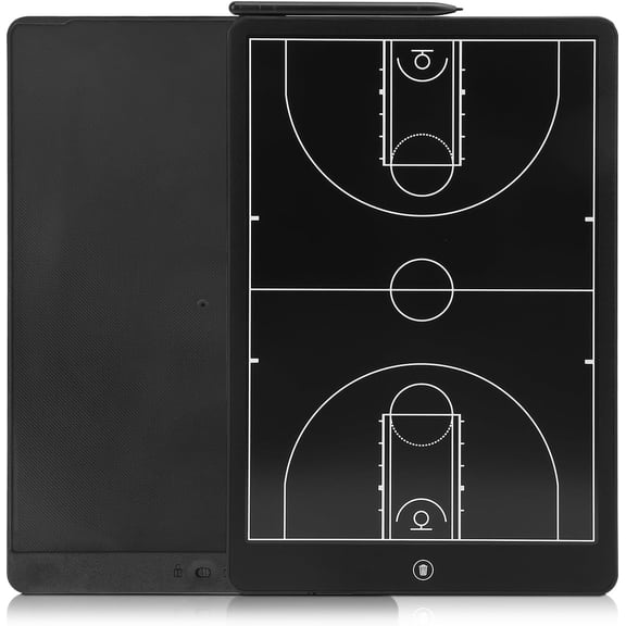 RVKXHD 16 Inch Electronic LCD Basketball Coaching Board,Digital Strategy Marker Board with Pen for Basketball Game,Training,Teaching