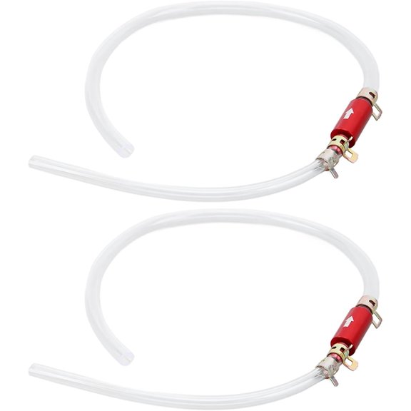 RVKXHD 1Pair Brake Bleeder Hose, One Way Check Valve Tube Brake Bleeder Hose Set 6MM Long Lasting Bleeding Tool Kit Universal for Motorcycle Car