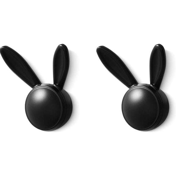 RVKXHD 2 Pack Bunny-Shaped Decorative Wall Hooks, Cute Zinc Alloy Hangers for Coats, Towel, Keys, Bag, Robes, Heavy Duty Rabbit Design Mounted Holder for Bathroom