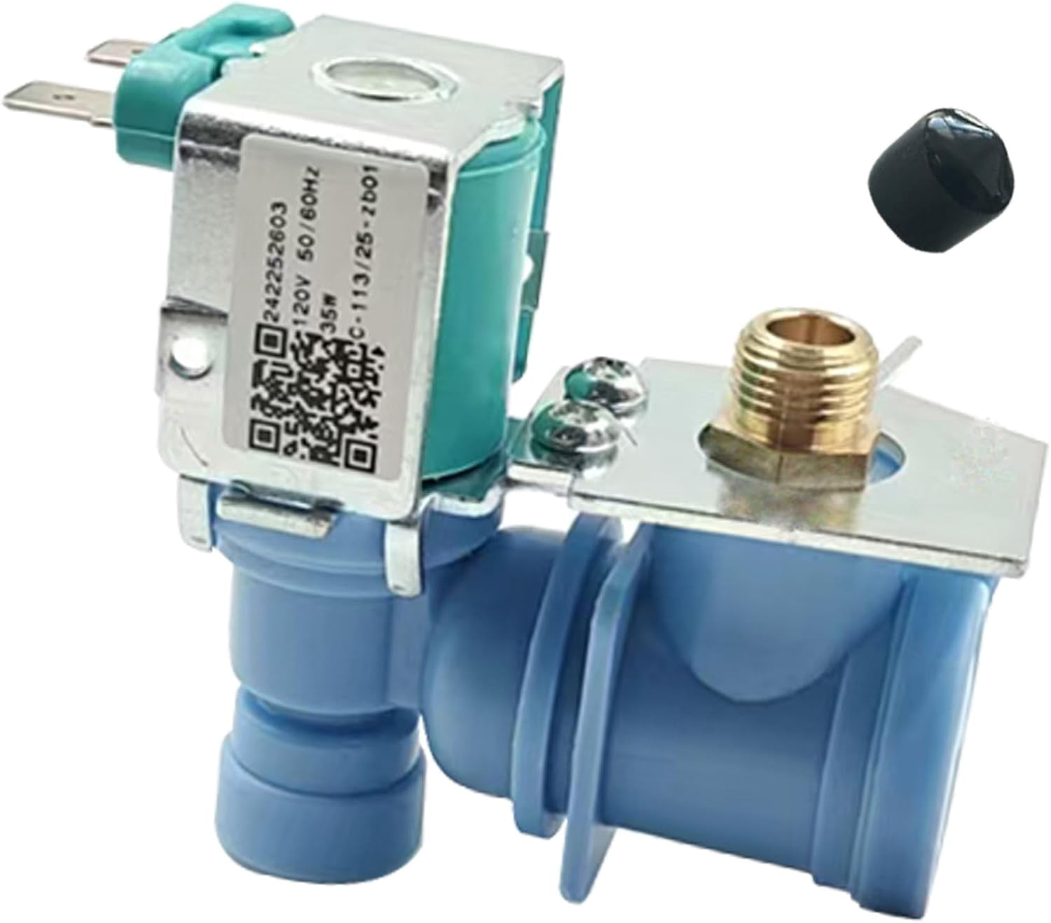 RVKXHD 242252603 Refrigerator Ice Maker Water Inlet Valve, for Frigidaire kenmore Electrolux Icemaker Solenoid Valves, Replacement parts AP5671756 241803703 241803701 218475600 218720400 240380301