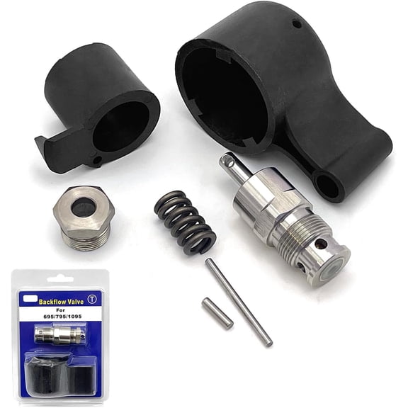RVKXHD 257352 Prime Spray Valve, Drain Valve for Graco 695 795 3900 1095 5900 7900 Aftermarketr Airless Paint Sprayer, Tetrafluoroethylene Black Handle, High-Quality Steel & Compressive Performance