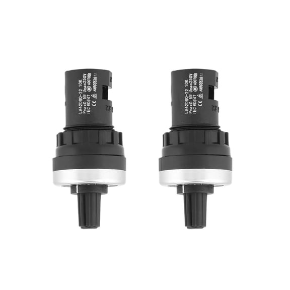 RVKXHD 2Pcs Panel Mount 10K Potentiometer VSD VFD Rotary Variable Frequency Converter
