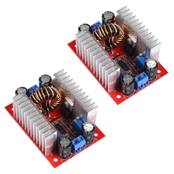 RVKXHD 2pcs DC 400W 15A Step-up Boost Converter Constant Current Power Supply LED Driver DC8.5V-50V to DC10V-60V Voltage Charger Step Up Module for Electric Equipment