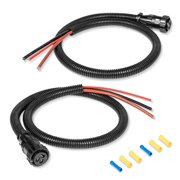 RVKXHD 3 Pin Auxiliary Power Connector Kit 37.4 187103A1 86511459 RE37651 AP459, for John Deere 9430 9430T 9530 9530T 9630 9630T 9330, for Ford Case-IH Tractor Combine Cotton Picker Models, 2Pcs