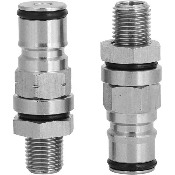 RVKXHD 304 Stainless Steel Ball Lock Adapter Post Beer Keg Pressure Relief Valve Accessory (Gas + Liquid) Premium Material - Constructed From High-Quality 304 Stainless Steel, Strong And Durable