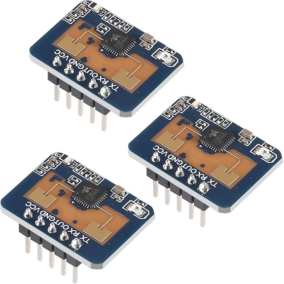 RVKXHD 3pcs LD2410C Human Presence Radar Sensor Module HLK-LD2410 LD2410 Millimeter Wave Non-Contact 24GHz ISM Band Serial Port IO Level Output