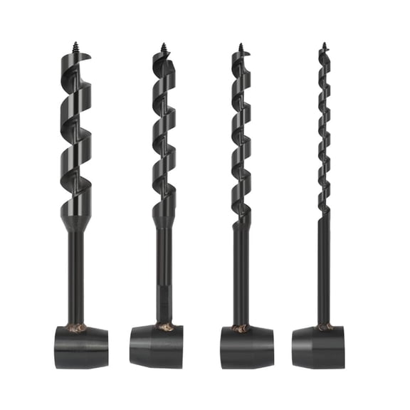 RVKXHD 4PCS Hand Auger Wood Drill, Bushcraft Gear Hand Drill Survival Tools, Scotch Eye Wood Auger Hand Drill Bushcraft Tool for Camping,Outdoor,Hiking,Woodworking