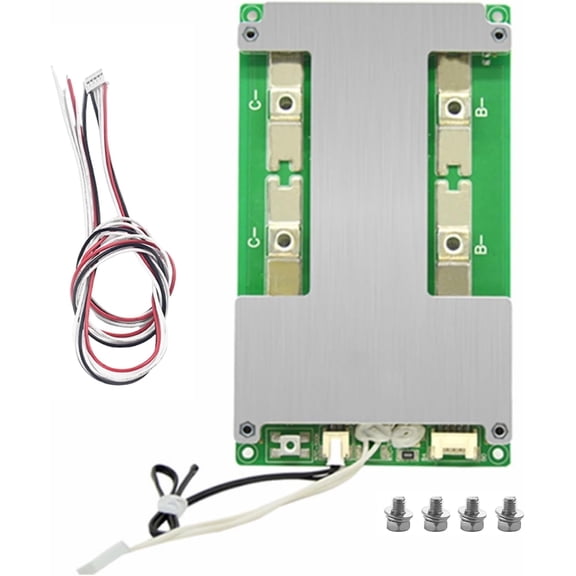 RVKXHD 4S Inverter BMS 100A 12V Battery Protection Board with Balance Equalizer for LiFePO4 Lithium Battery Pack (4S 100A 12V) - Balance Function, Efficient Heat Dissipation, TVS Protection