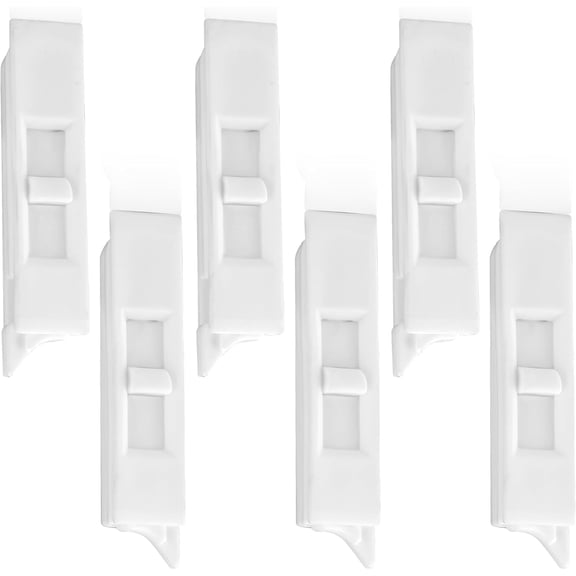 RVKXHD 6-Pack White Plastic Spring Loaded Tilt Latch, Pairs for Sliding Windows - Replacement Window Locking Accessories for Home Windows, Ensuring Your Windows Are Safer, Plastic And Spring Steel