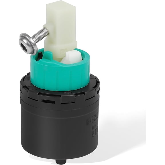 RVKXHD 92730000 Faucet Valve Core Compatible with Hansgrohe M3/M2 Single-Hole Ceramic Cartridge 2-inch Spare Part, Durable Plastic, Black