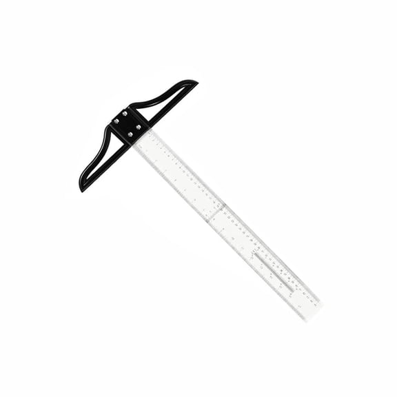 RVKXHD Acrylic T Square Ruler(45cm/18in), Transparent T Ruler, for Art Framing and Drafting & Crafting, Accurate Measurements In Both Standard And Metric Units, Versatile Application(45cm/18in)