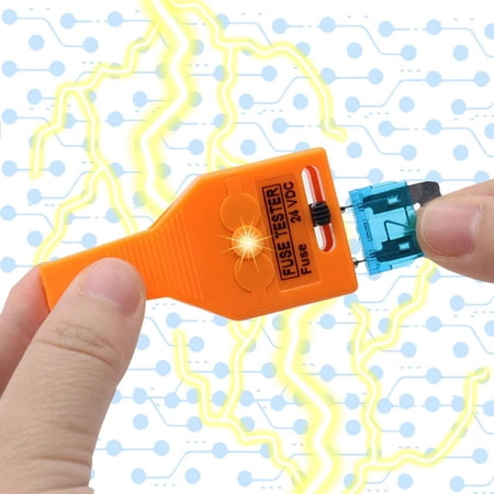 RVKXHD DC 24V Automotive Multifunctional Blade and Glass Tube Fuse Tester Puller ATO/ATC ATM Removal Tool Detect and Find The Burned in The Car Fuse Box