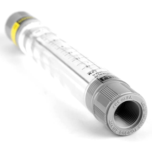 RVKXHD Flow Meter, 0.5-5 GPM, 1.8-18 LPM, 9.06x1.18 Inch, Tube Type Flow Meter, for Gas Liquid Pipeline Flowmeter for Water Industrial Field, High Quality Plastic, Simple Structure And Clear Scale