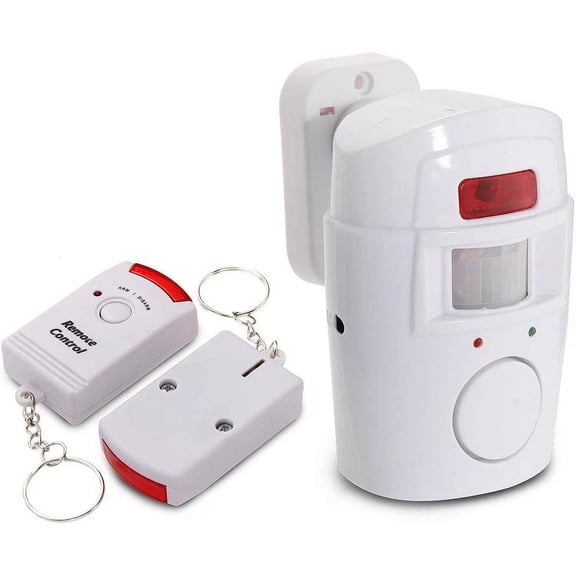 RVKXHD Infrared Motion Sensor Alarm - Burglar Alarm with 2 Remote Controls, Suitable for Home/Garages/Shops, H88