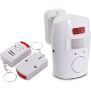 RVKXHD Infrared Motion Sensor Alarm - Burglar Alarm with 2 Remote Controls, Suitable for Home/Garages/Shops, H88