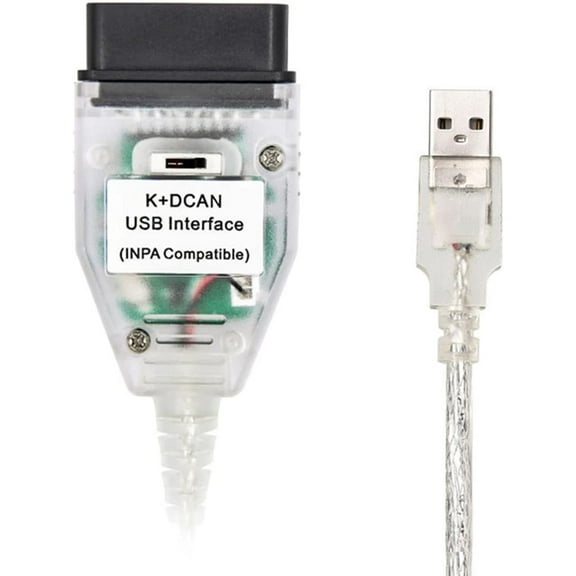 RVKXHD K+CAN K+DCAN USB Interface Cable Compatible with Inpa Cable BMW Switch FT232RL for BMW E-Series OBD2 Scanner Diagnostic Tool Code Reader Car Ediabas Windows 7 32bit System, Window 8/10