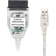 RVKXHD K+CAN K+DCAN USB Interface Cable Compatible with Inpa Cable BMW Switch FT232RL for BMW E-Series OBD2 Scanner Diagnostic Tool Code Reader Car Ediabas Windows 7 32bit System, Window 8/10