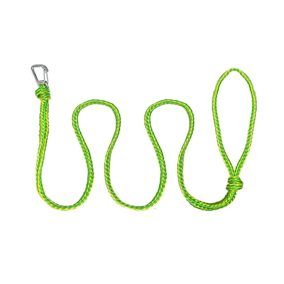 RVKXHD Kayak Tow Rope with Clip Dock Lines Heavy Duty Braided Line Ideal for Jet ski,watercraft Boat, Kayaking, Marine Sets of Two Ropes 1/2 Inch Diameter x 7ft Lengths Green