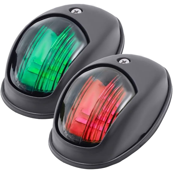RVKXHD LED Boat Bow & Sidelights - Red & Green, 12V IP65 Waterproof Marine Accessories for Pontoon, Skeeter, Power & Fishing Boats