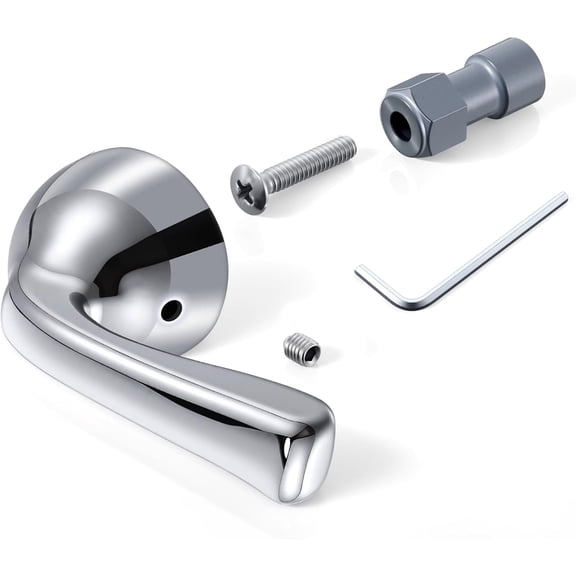 RVKXHD Metal Lever Handle Kit, Compatible with Delta RP74148,  Delta RP70538 Single Function Pressure Balance Cartridge, Delta Foundation Series Single Handle Tub/Shower Faucets(Polished Chrome)