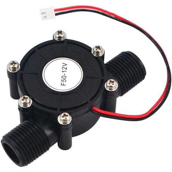 RVKXHD Micro Water Turbine Generator, G1/2 Male Thread 12V Hydroelectric Power Generator for Faucet, Pipeline and Water Flow Systems, Compact Micro Hydro Generator for DIY Energy Projects and Testing