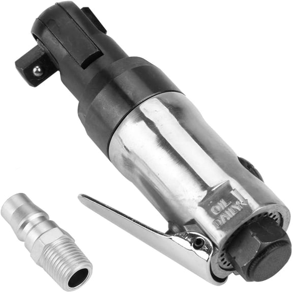 RVKXHD Mini Air Powered Ratchet Wrench, Square Drive Straight Shank Pneumatic Air Ratchet Wrench Professional Tool(1/4")
