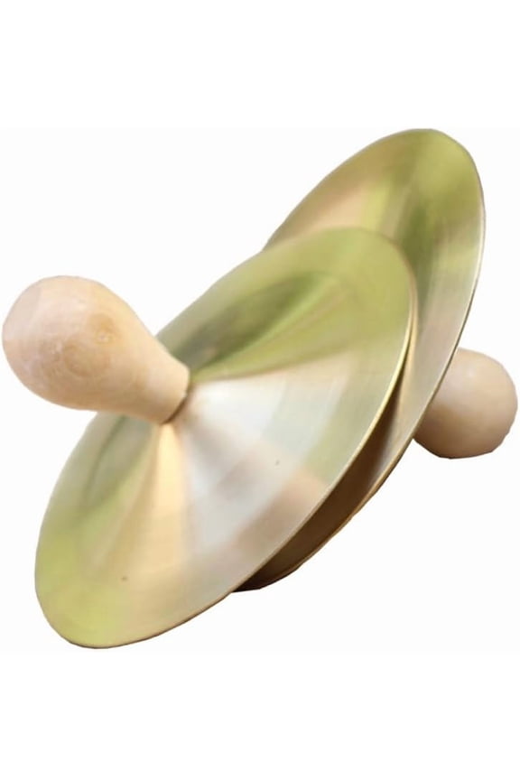 Mini Fine Polished Brass Finger Cymbals for Rhythm Band with Attached Knobs, Hand Cymbals Small Marching Cymbal Copper Metal Zills Percussion Instrument Adults, Party