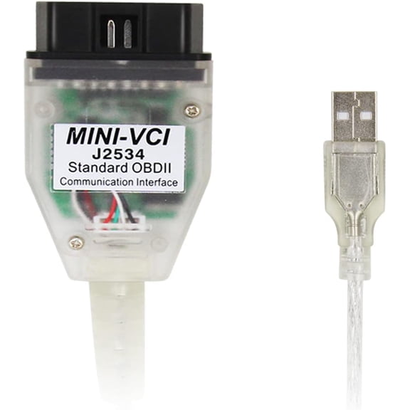 RVKXHD Mini Vci J2534 Cable Standard Obd2 Communication Interface for TIS Techstream V17 V18 Toyota Lexus Scion OBD2 Scanner Diagnostic USB Vehicle Scan Tool