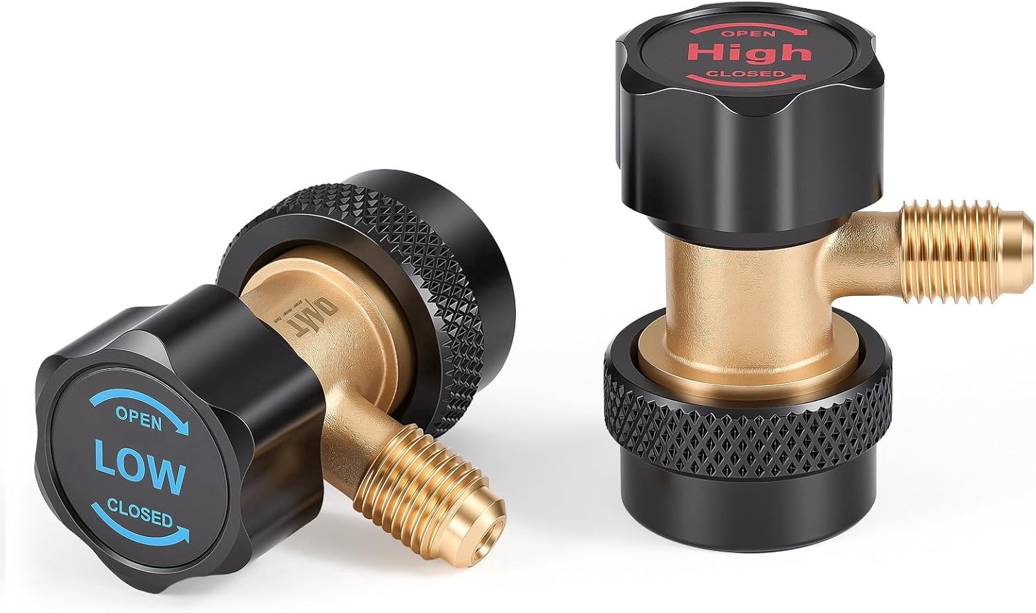 Quick Lock Adapter Compressor RVKXHD R134a Adjustable Quick Coupler Adapters, High & Low Pressure 2pc ...